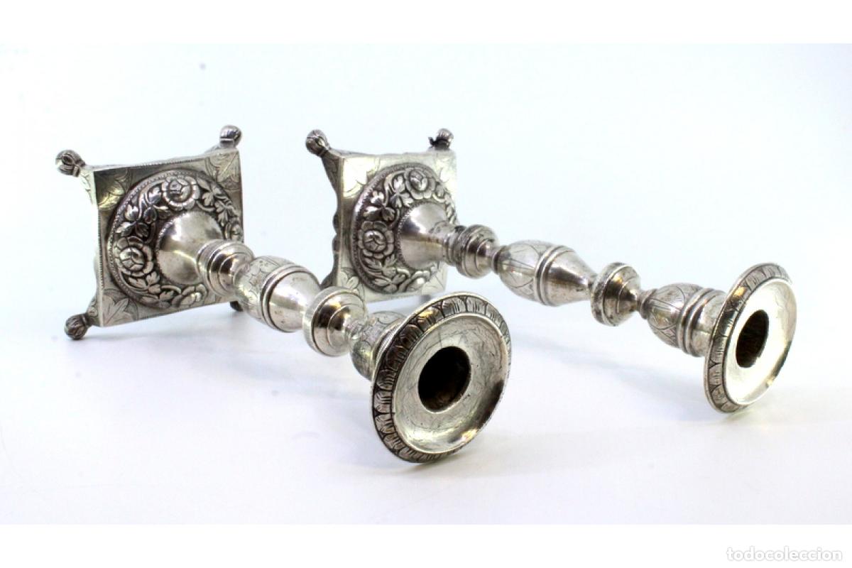 Antig&uuml;edades: candelabros de plata - Foto 3