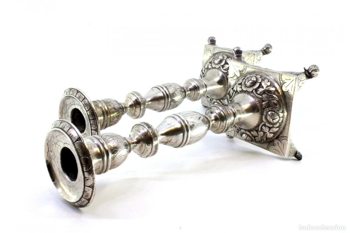Antig&uuml;edades: candelabros de plata - Foto 4