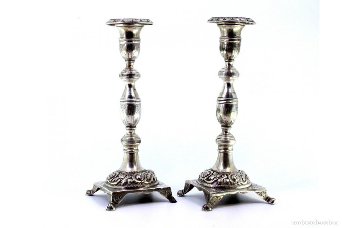 Antig&uuml;edades: candelabros de plata - Foto 8