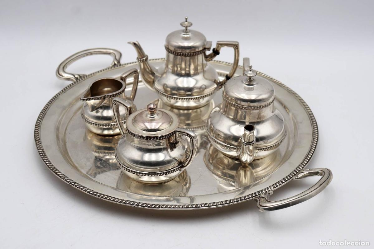 Antig&uuml;edades: Servicio de caf&eacute; de plata - Foto 2