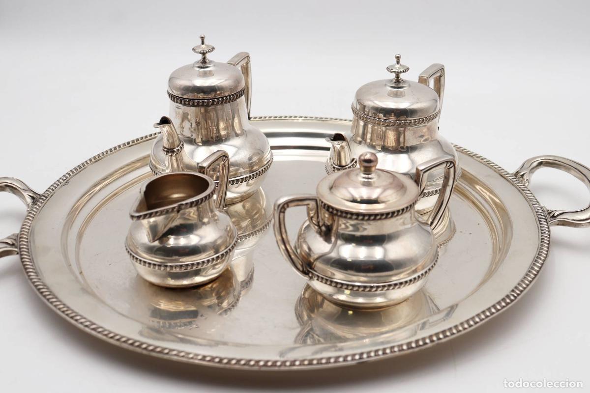 Antig&uuml;edades: Servicio de caf&eacute; de plata - Foto 5