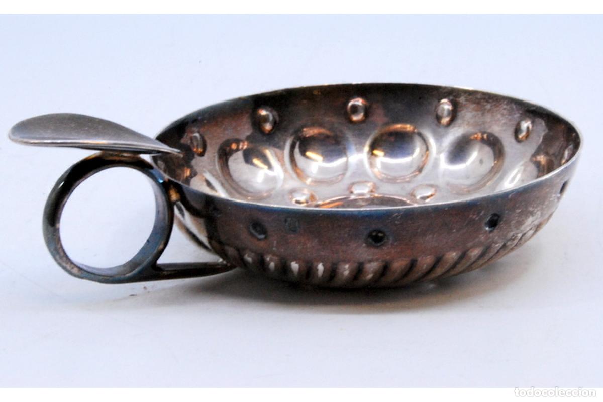 Antig&uuml;edades: Copa de plata para cata de vinos - Foto 7