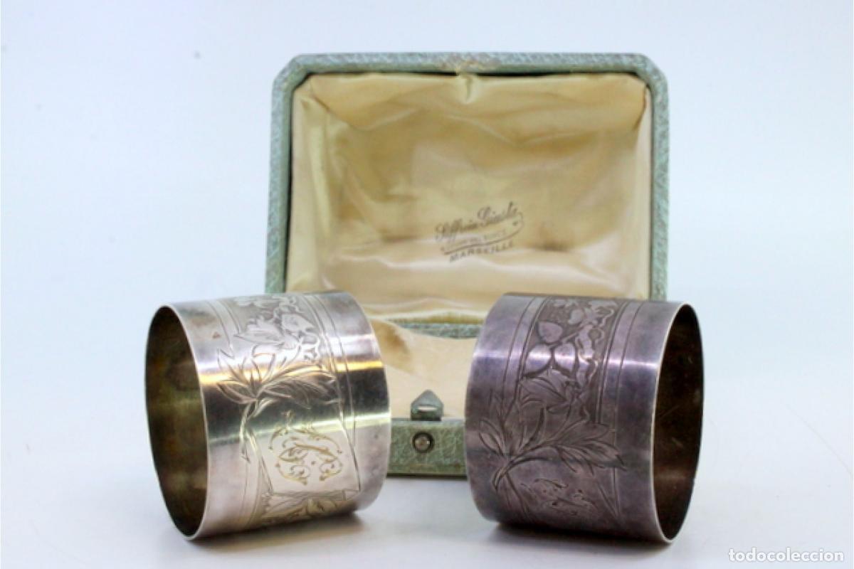 Antig&uuml;edades: Anillos para servilletas de plata - Foto 5