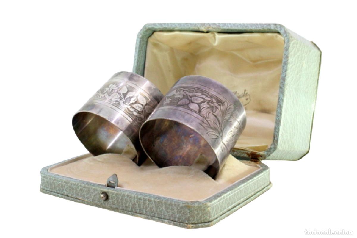 Antig&uuml;edades: Anillos para servilletas de plata - Foto 1