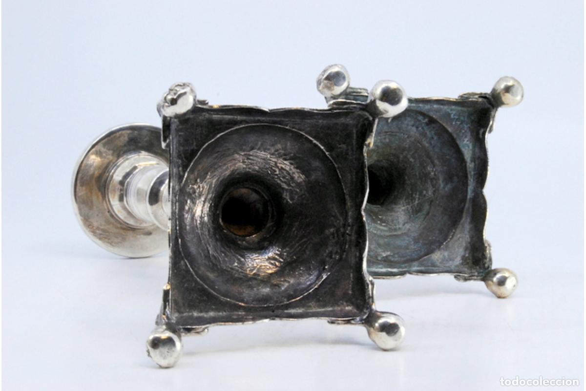Antig&uuml;edades: candelabros de plata - Foto 2