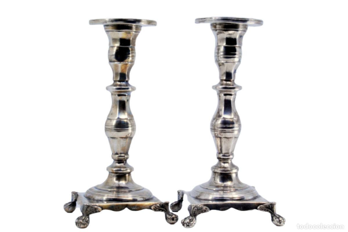 Antig&uuml;edades: candelabros de plata - Foto 1