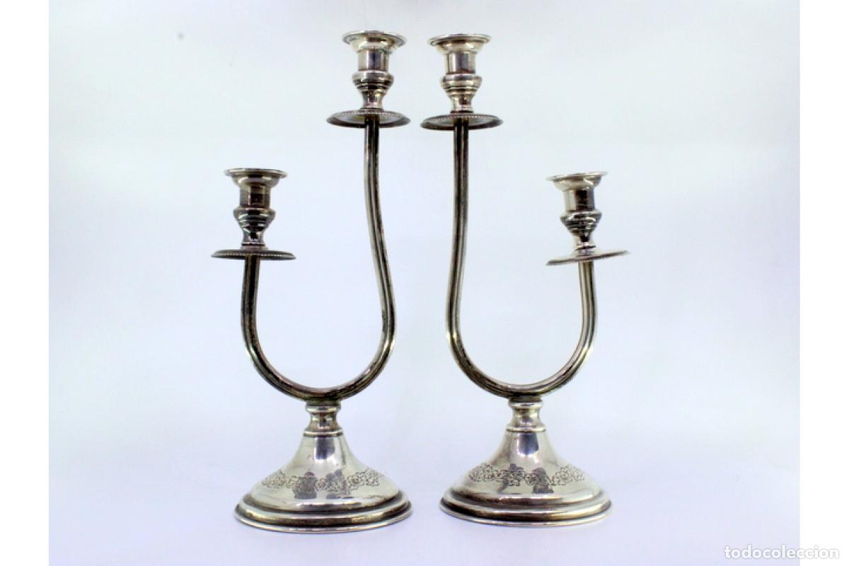 Antig&uuml;edades: candelabros de plata - Foto 6