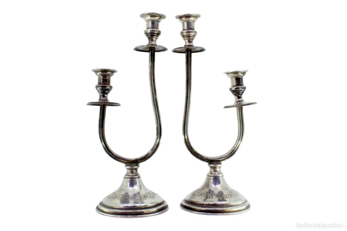 Antig&uuml;edades: candelabros de plata - Foto 1