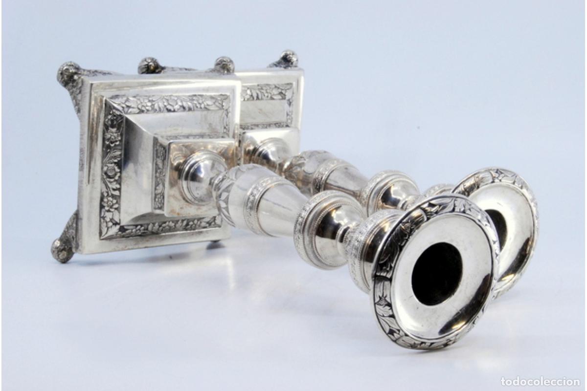 Antig&uuml;edades: candelabros de plata - Foto 4