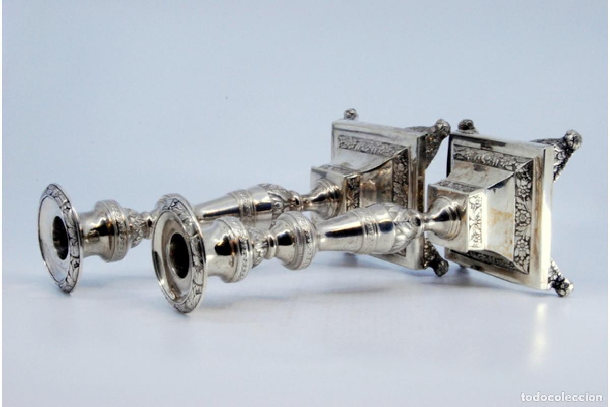 Antig&uuml;edades: candelabros de plata - Foto 5