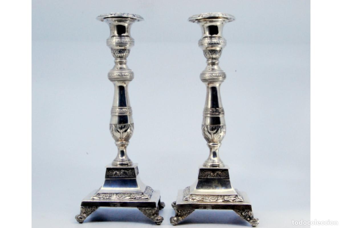 Antig&uuml;edades: candelabros de plata - Foto 7
