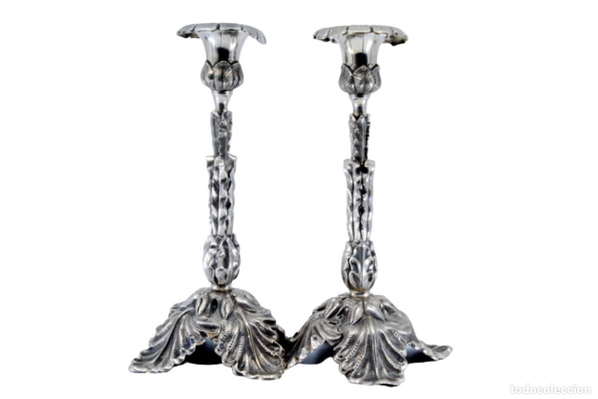 Antig&uuml;edades: candelabros de plata - Foto 1