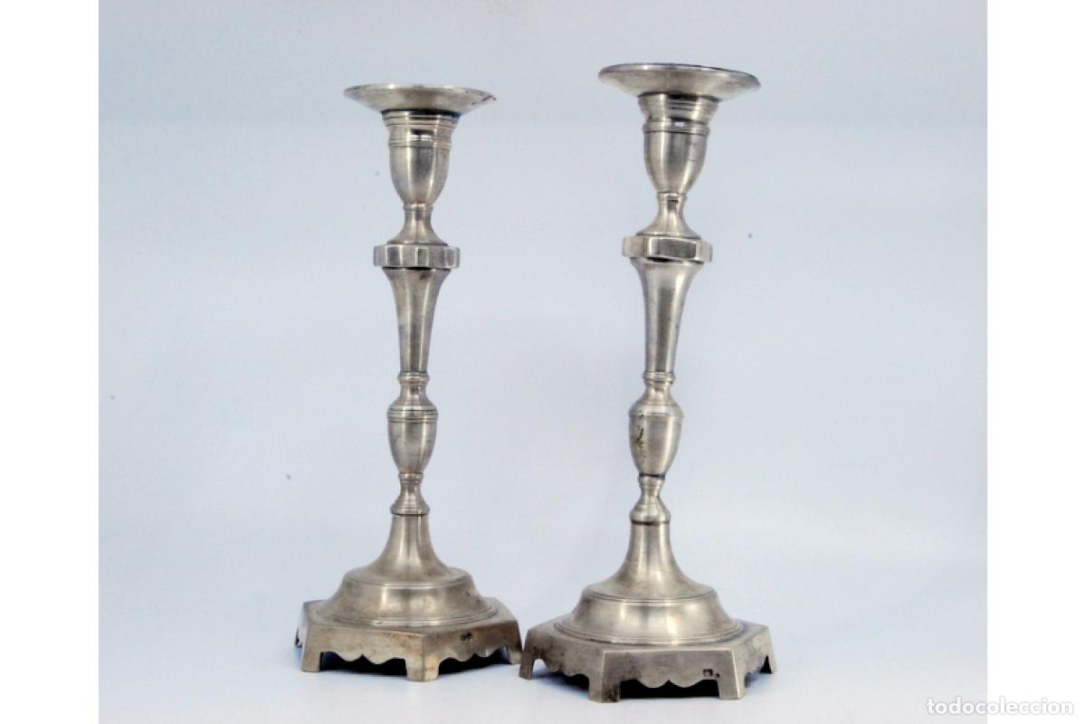 Antig&uuml;edades: candelabros de plata - Foto 2