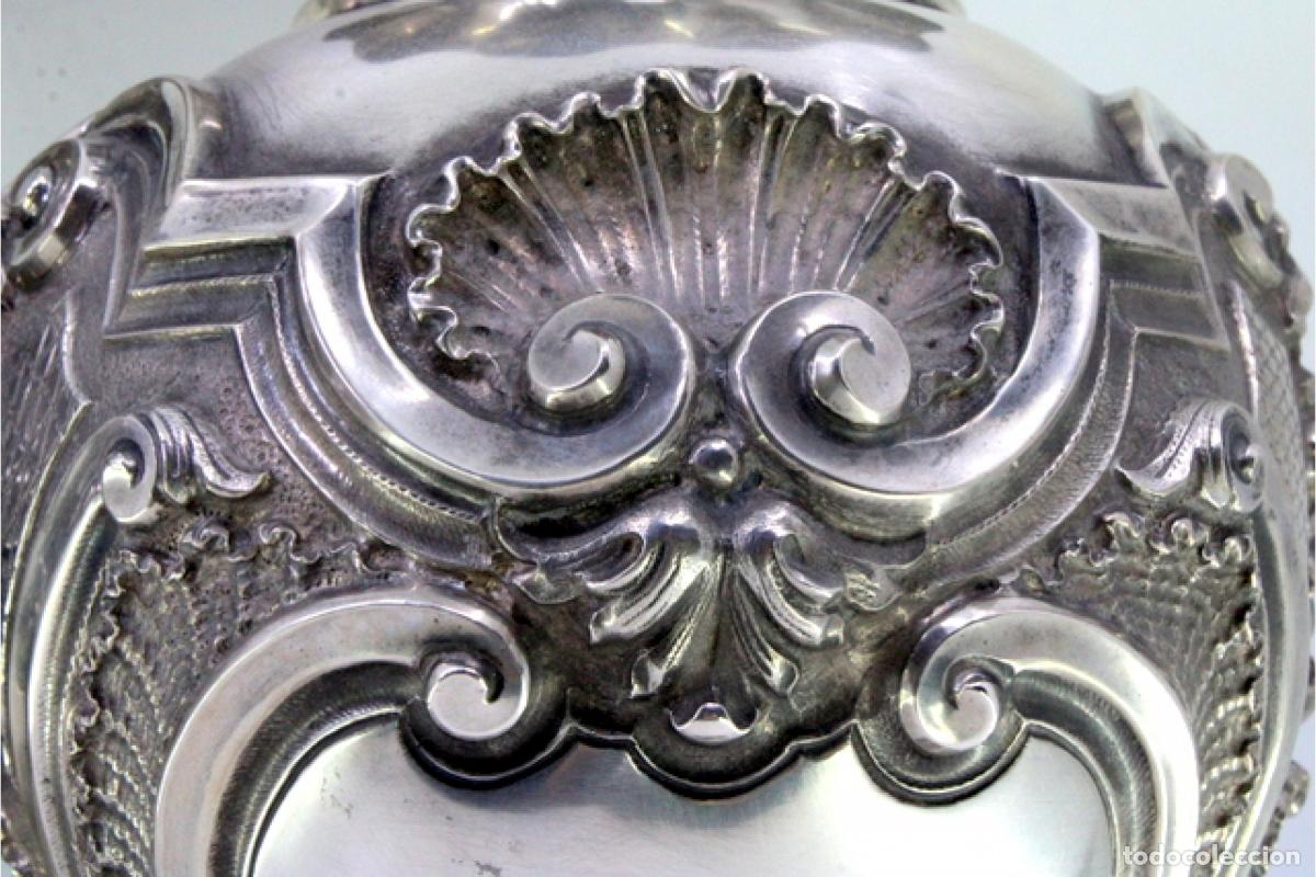 Antig&uuml;edades: Par de jarras de plata - Foto 3