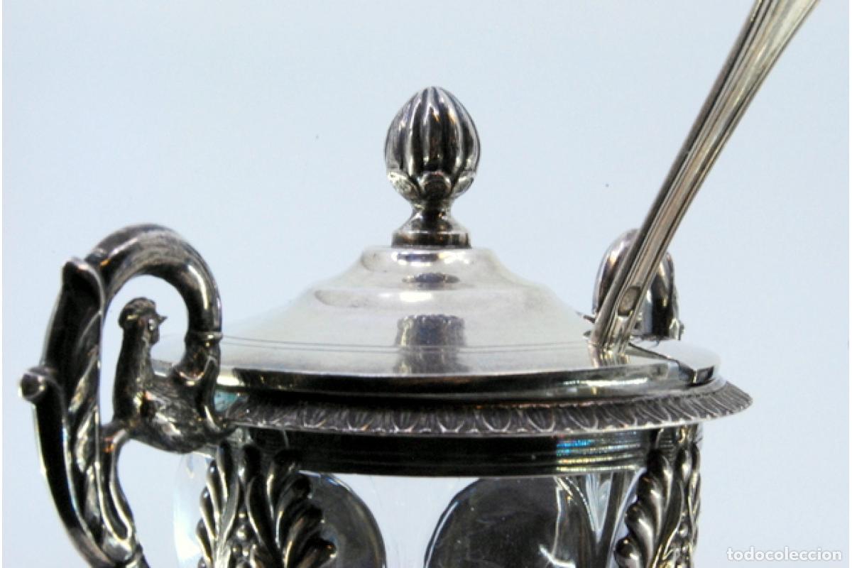 Antig&uuml;edades: Par de mostazas de plata - Foto 2