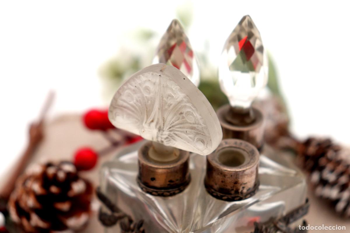Antig&uuml;edades: Juego de frascos de perfume, en plata. - Foto 2