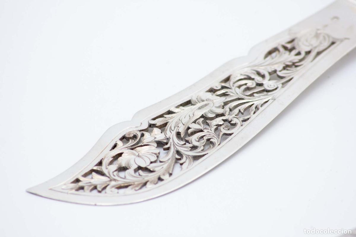 Antig&uuml;edades: Cuchillo y tenedor para pescado, de plata. - Foto 5