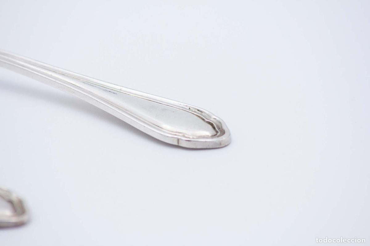 Antig&uuml;edades: Cuchillo y tenedor para pescado, de plata. - Foto 3