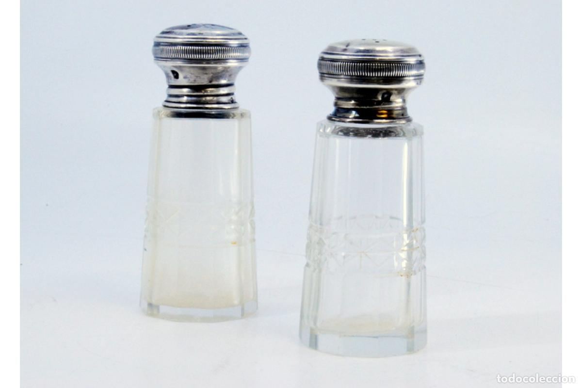 Antig&uuml;edades: Salero y pimentero, de plata. - Foto 5