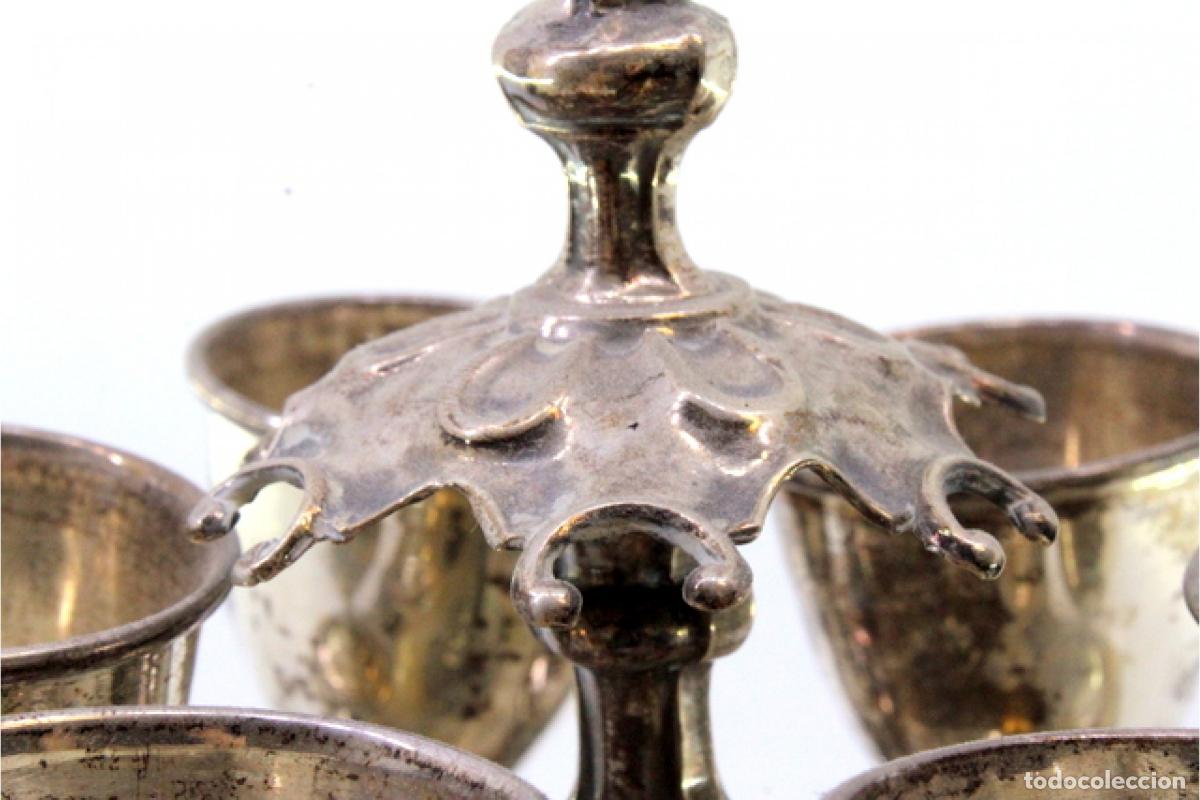 Antig&uuml;edades: Juego de 6 copas de plata - Foto 4