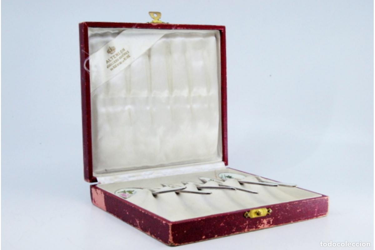 Antig&uuml;edades: Juego de 6 cucharillas de plata - Foto 3