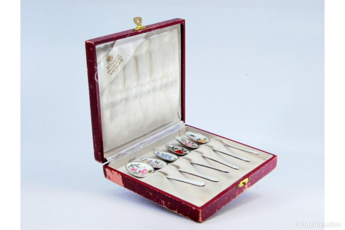 Antig&uuml;edades: Juego de 6 cucharillas de plata - Foto 4