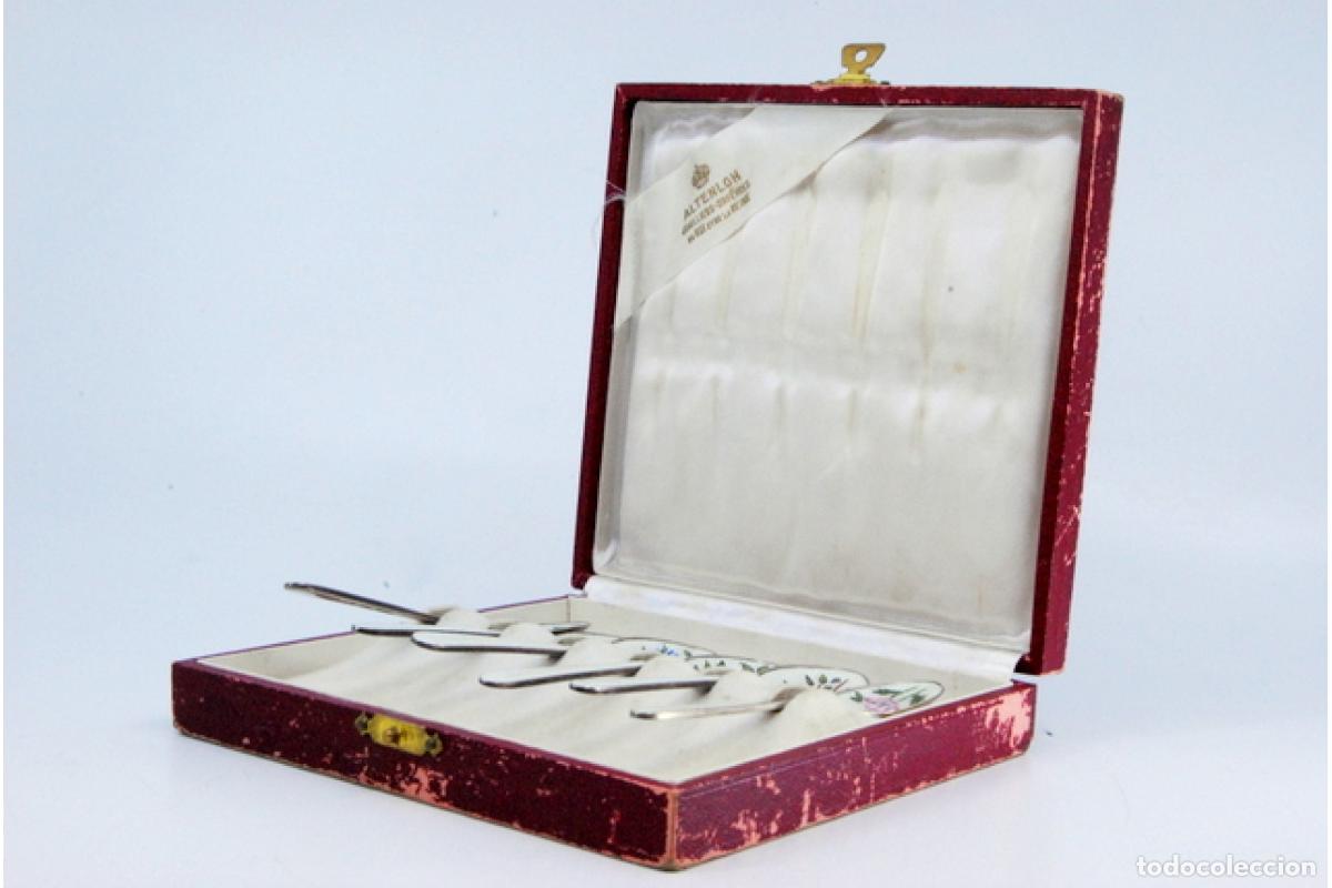 Antig&uuml;edades: Juego de 6 cucharillas de plata - Foto 5