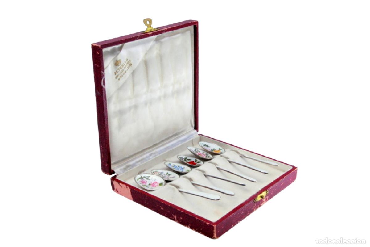 Antig&uuml;edades: Juego de 6 cucharillas de plata - Foto 1