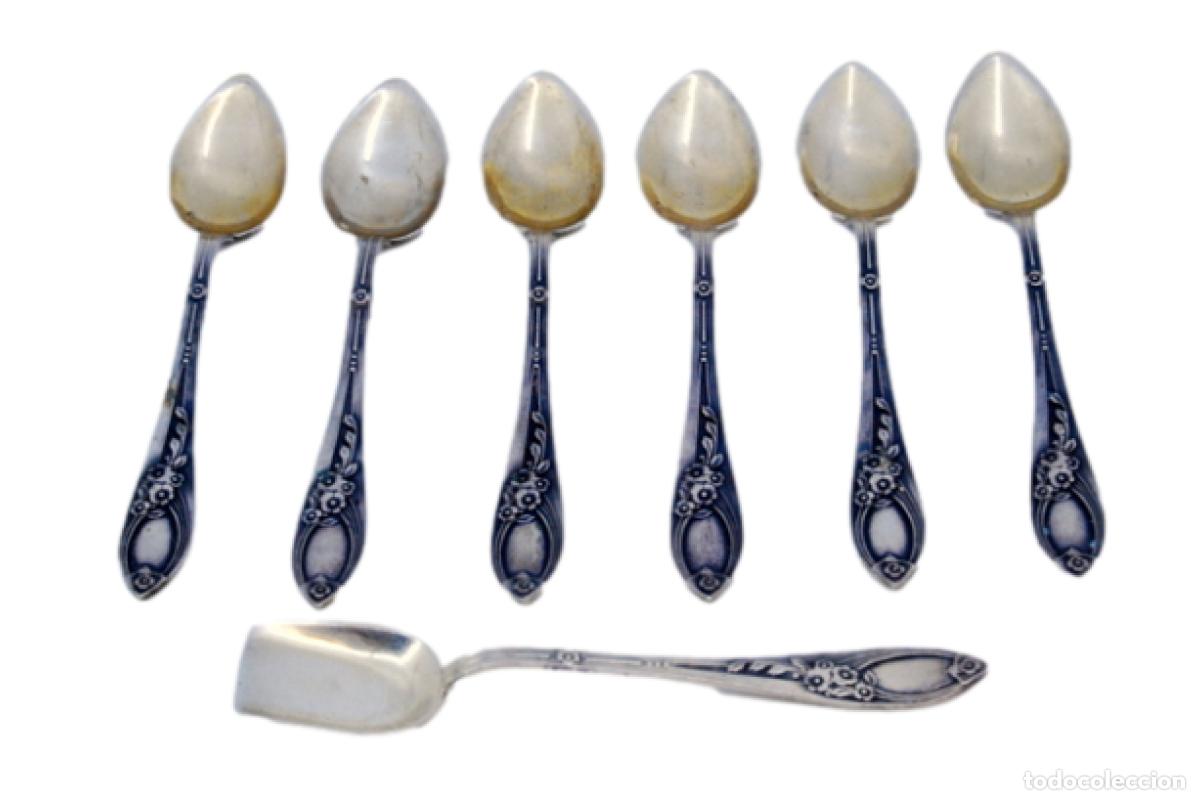 Antiques: Juego de 6 cucharillas de caf&eacute; de plata