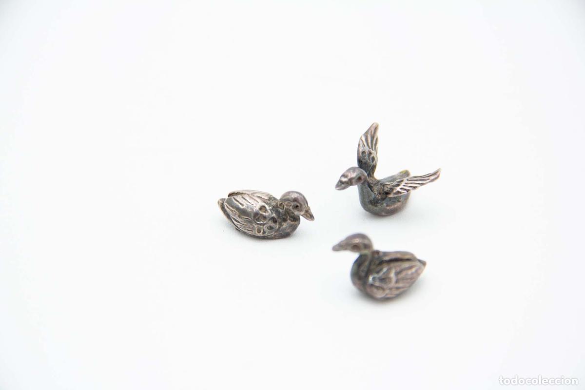 Antig&uuml;edades: Juego de 3 patos de platas - Foto 3