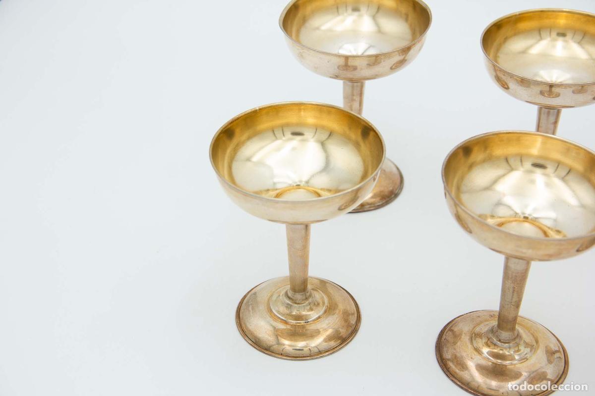 Antig&uuml;edades: Juego de 6 copas de champ&aacute;n de platas - Foto 2