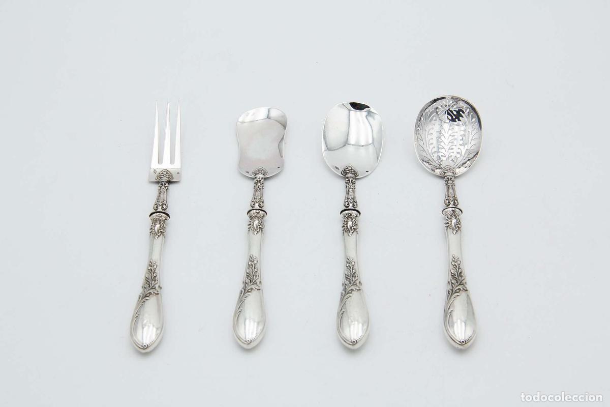 Antig&uuml;edades: Juego de postres, en plata - Foto 1
