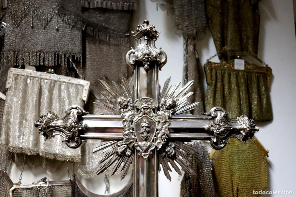 Antig&uuml;edades: Cruz de presi&oacute;n en plata - Foto 5