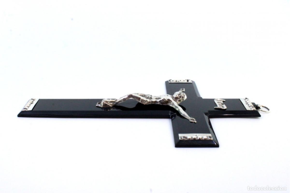 Antig&uuml;edades: crucifijo de plata - Foto 7