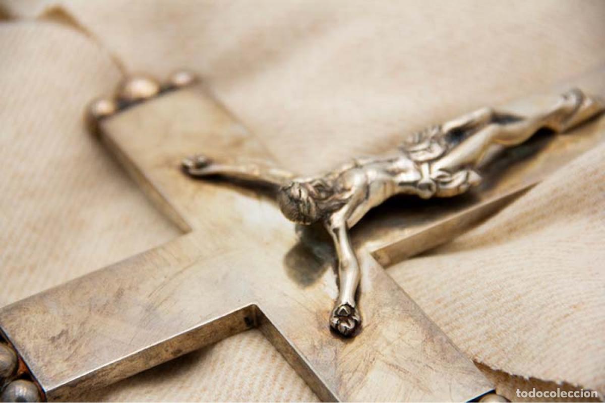 Antig&uuml;edades: crucifijo de plata - Foto 4
