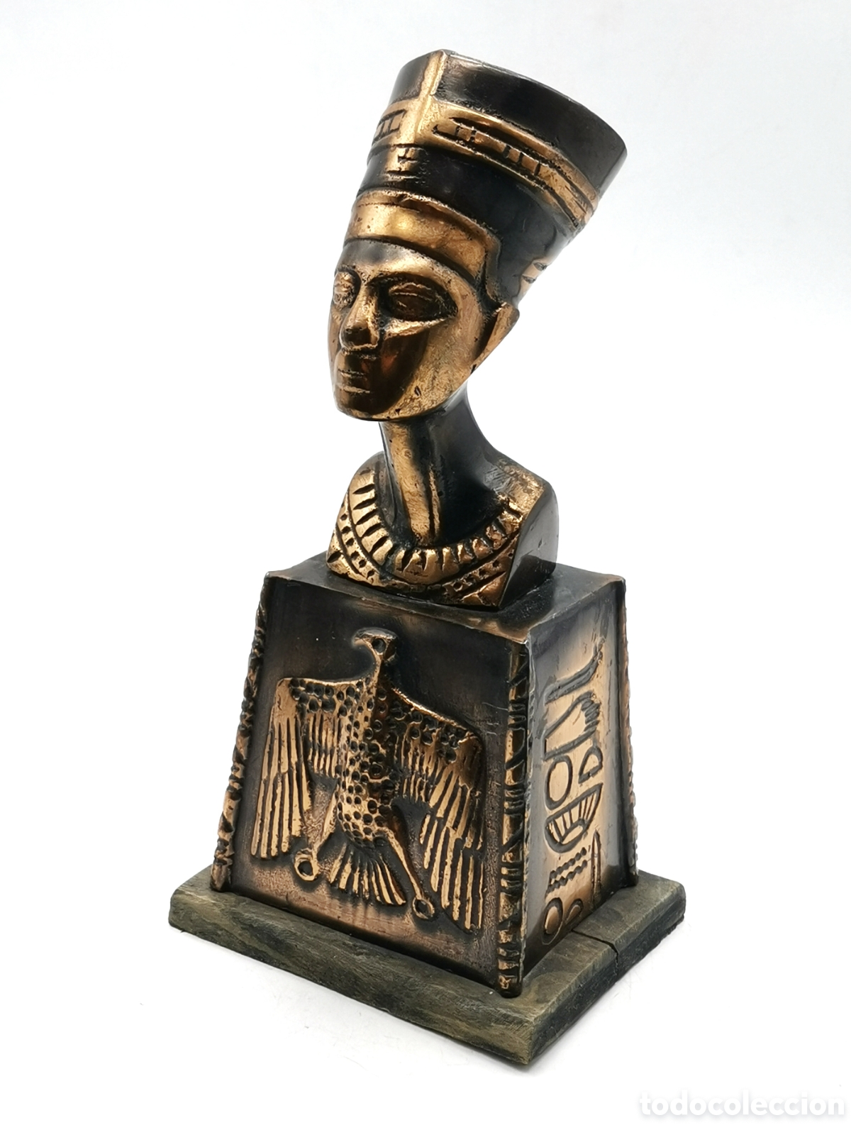 Antig&uuml;edades: BUSTO ANTIGUO NEFERTITI BRONCE DISE&Ntilde;O ROBUSTO Y LLAMATIVO