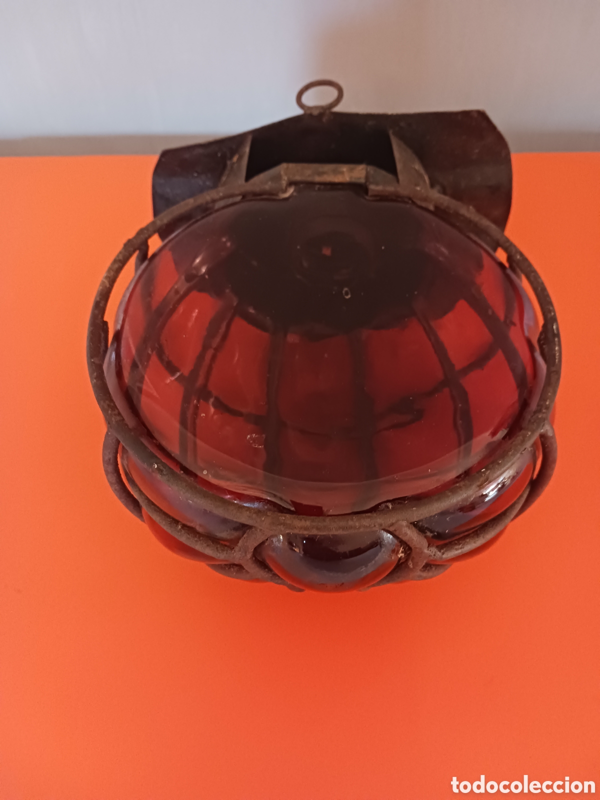Antig&uuml;edades: Farol de hierro y cristal. - Foto 5