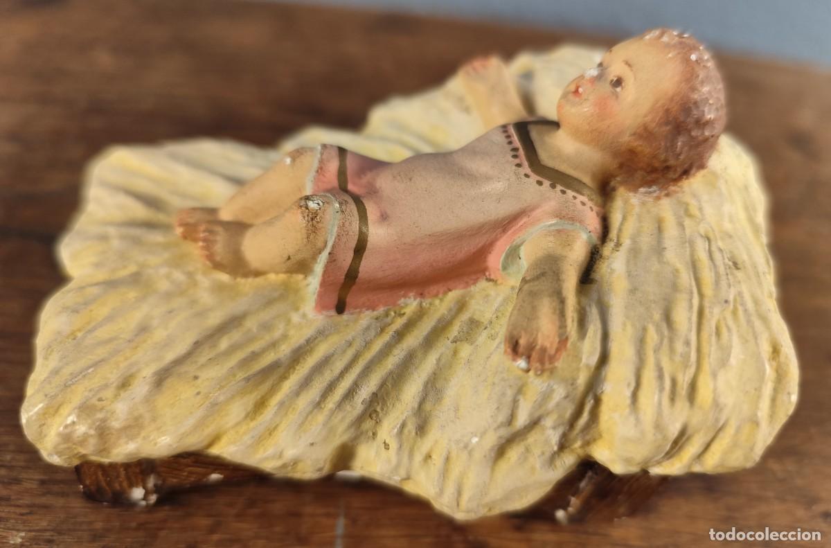 Antig&uuml;edades: Figura ni&ntilde;o Jes&uacute;s Olot, El buen pastor