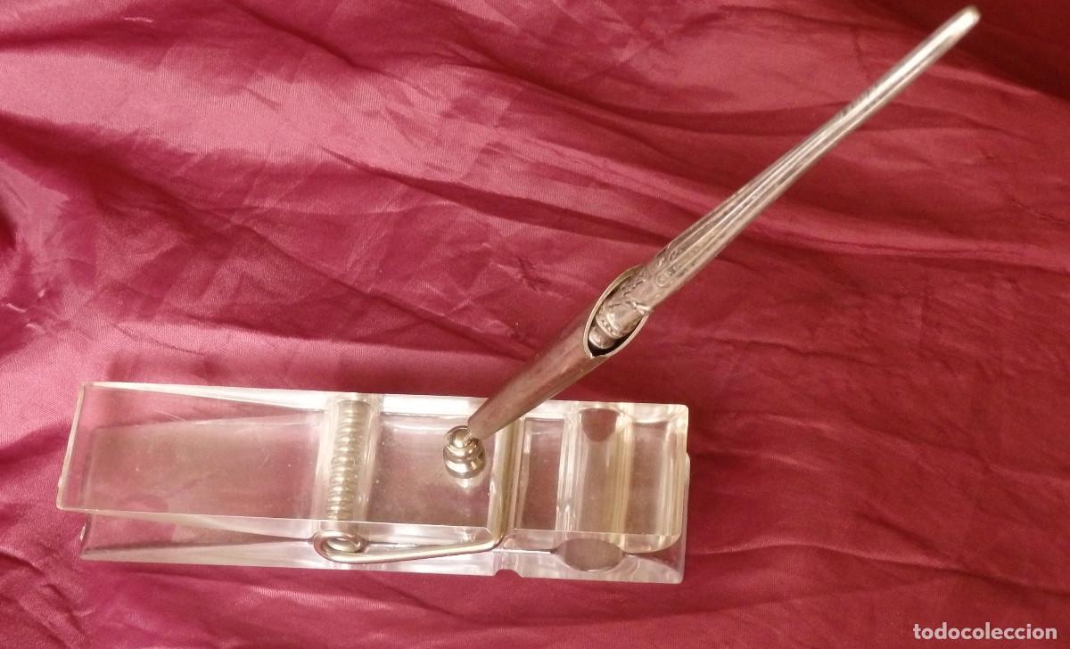 Antig&uuml;edades: PLUMILLA DE PLATA DE LEY CONTRASTADA 925 - Foto 10