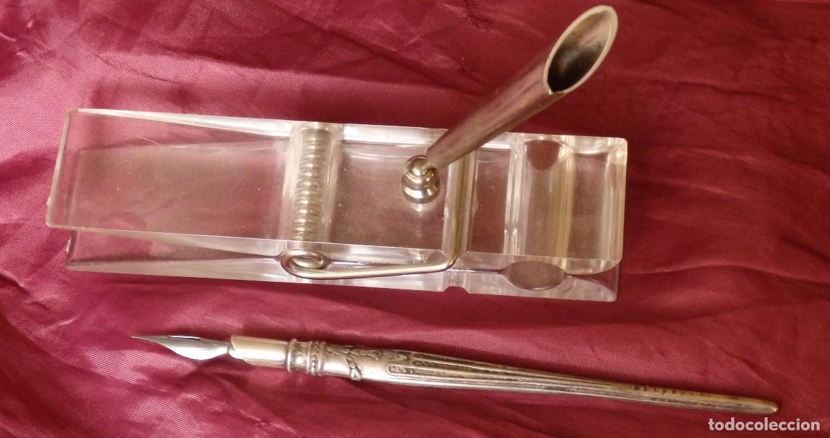 Antig&uuml;edades: PLUMILLA DE PLATA DE LEY CONTRASTADA 925 - Foto 11