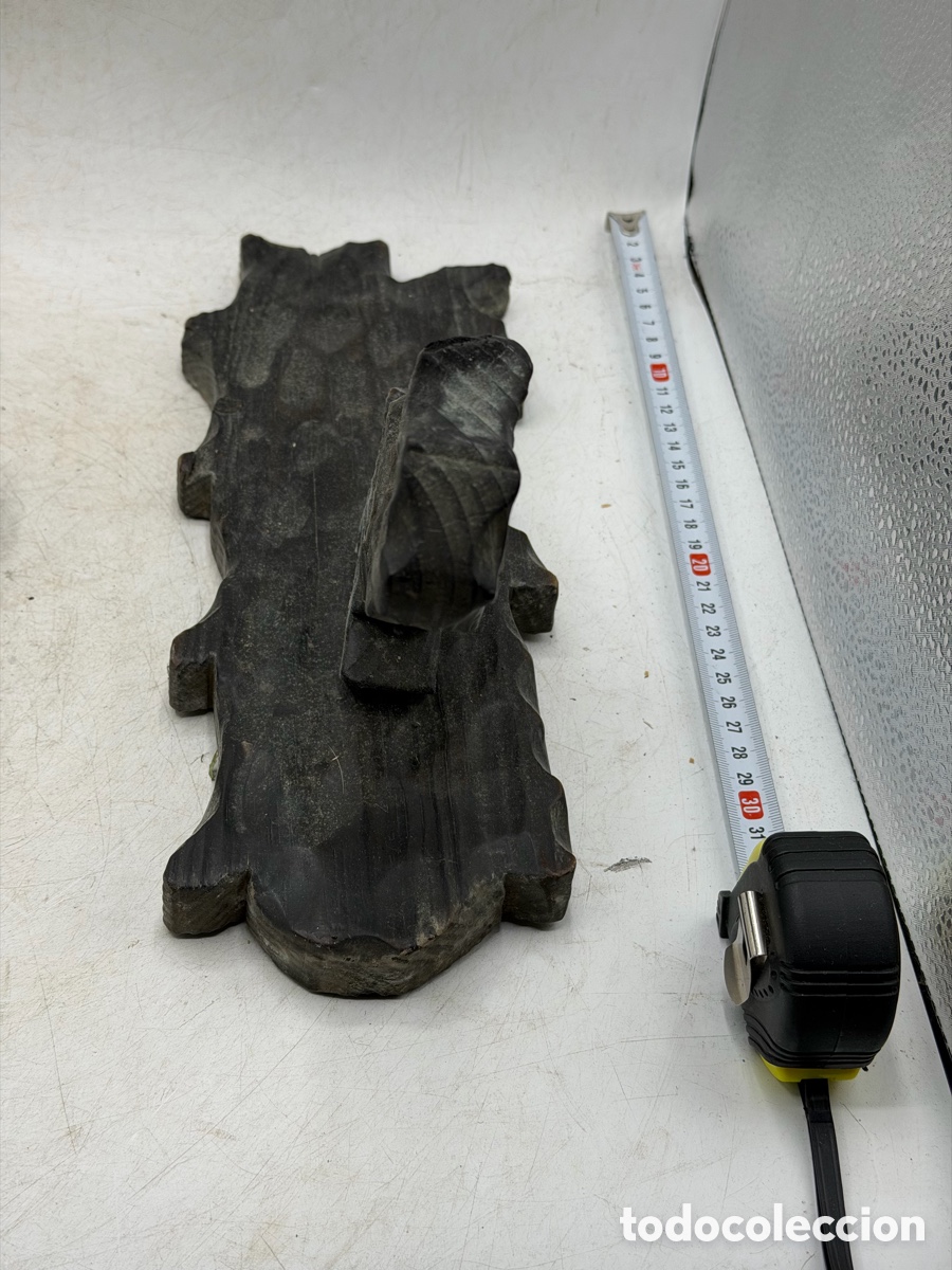 Antig&uuml;edades: Candelabro de G&aacute;rgola Tallada en Madera - Foto 4