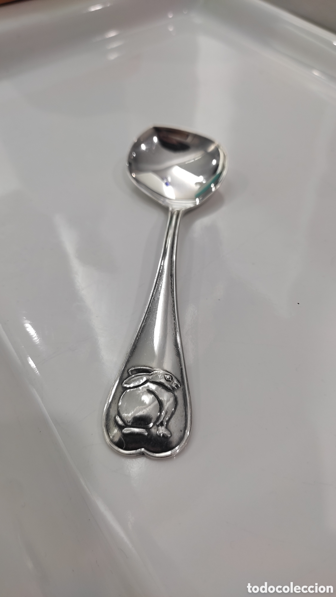 Antig&uuml;edades: Cucharilla de plata colecci&oacute;n - Foto 2