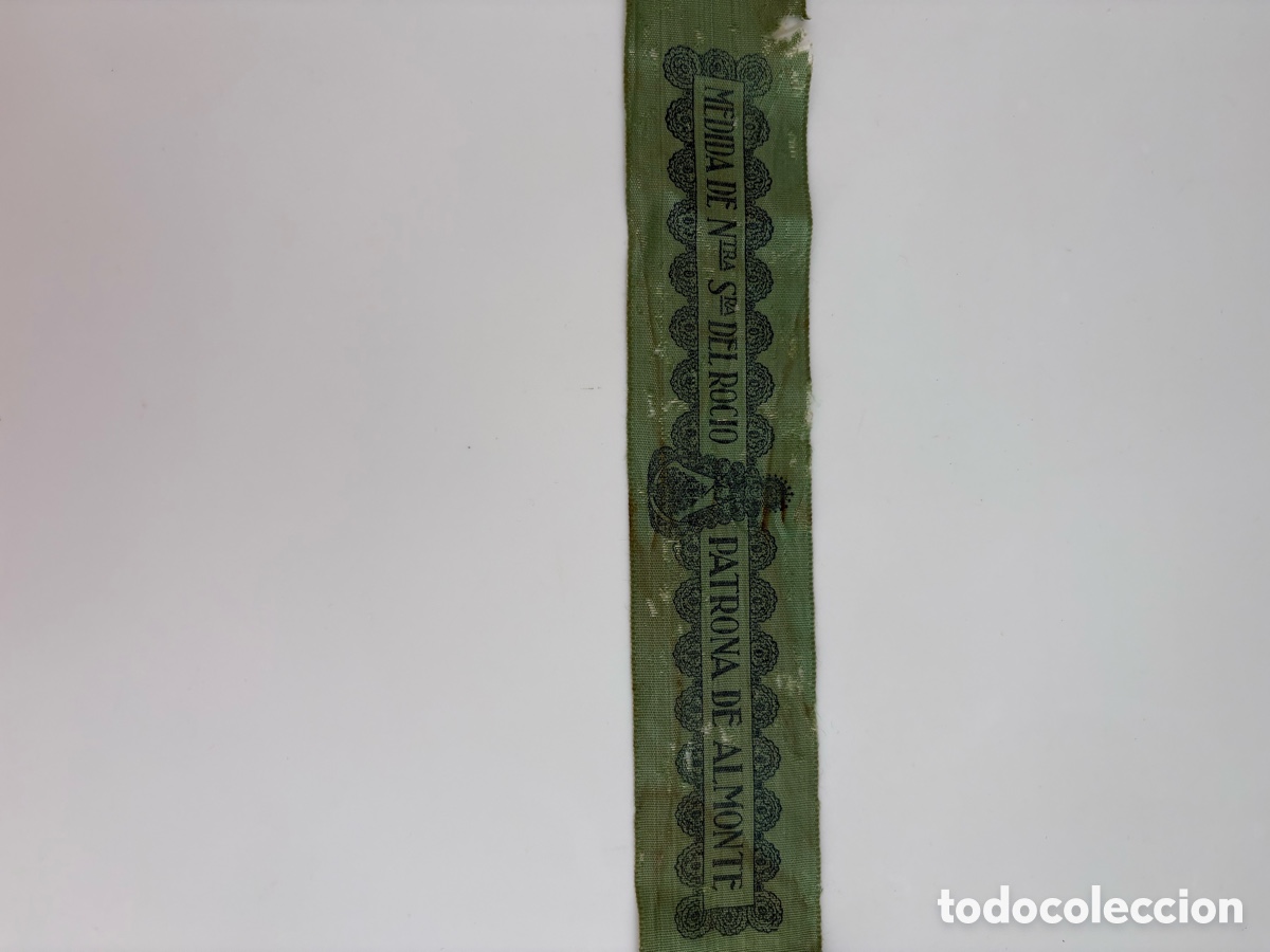 Antig&uuml;edades: Antigua cinta con la medida de la Virgen del Roc&iacute;o