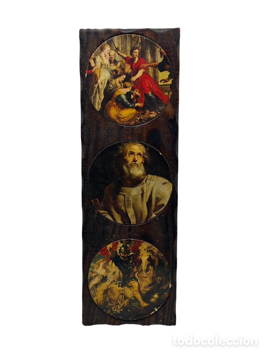 Antiquit&eacute;s: Antiguo Marco con Decoraci&oacute;n Religiosa