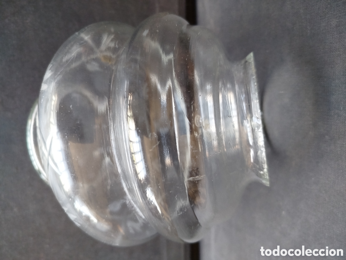 Antig&uuml;edades: ANTIGUA TULIPA DE CRISTAL. - Foto 4