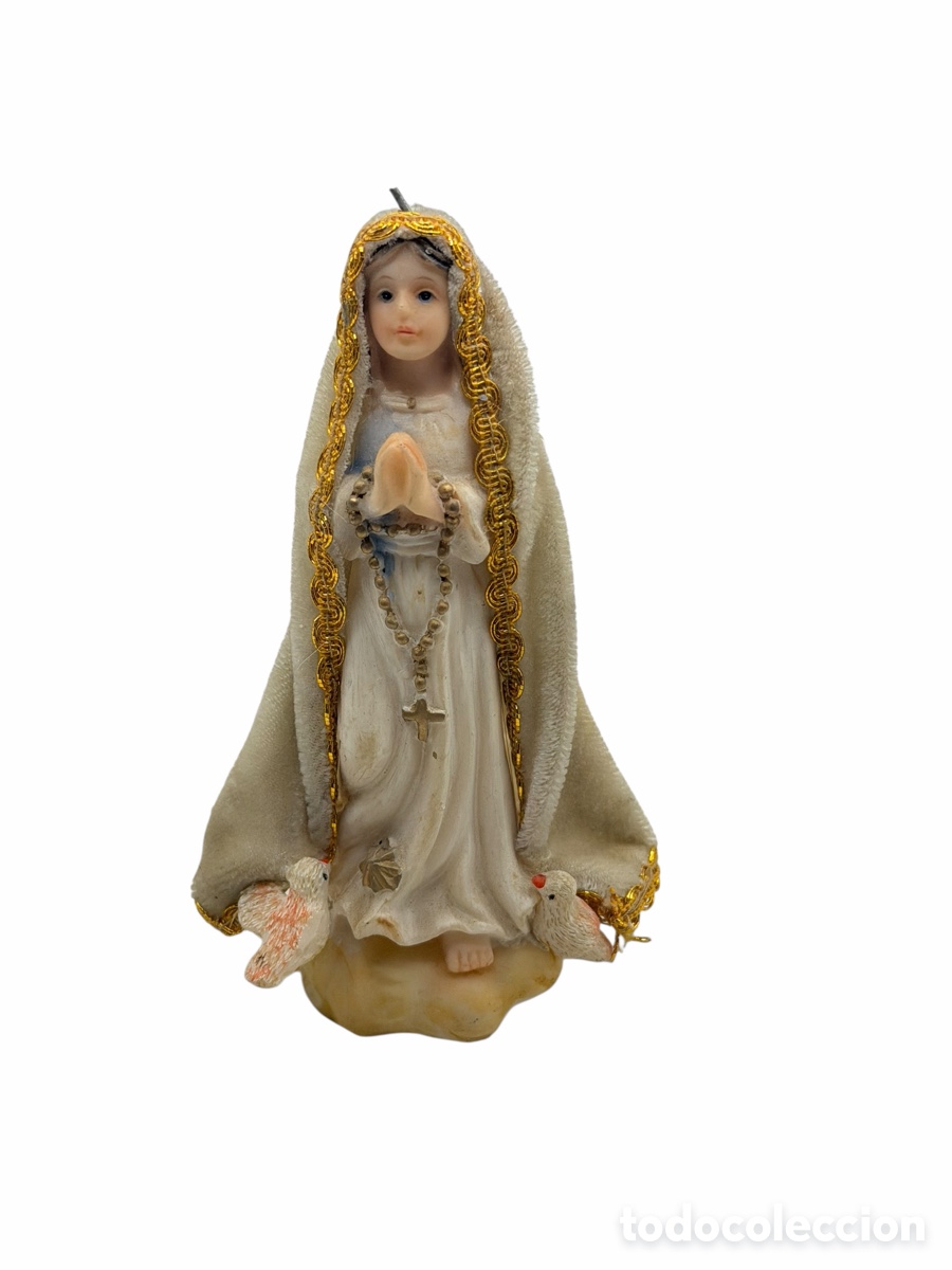 Antiques: Figura Virgen Policromada