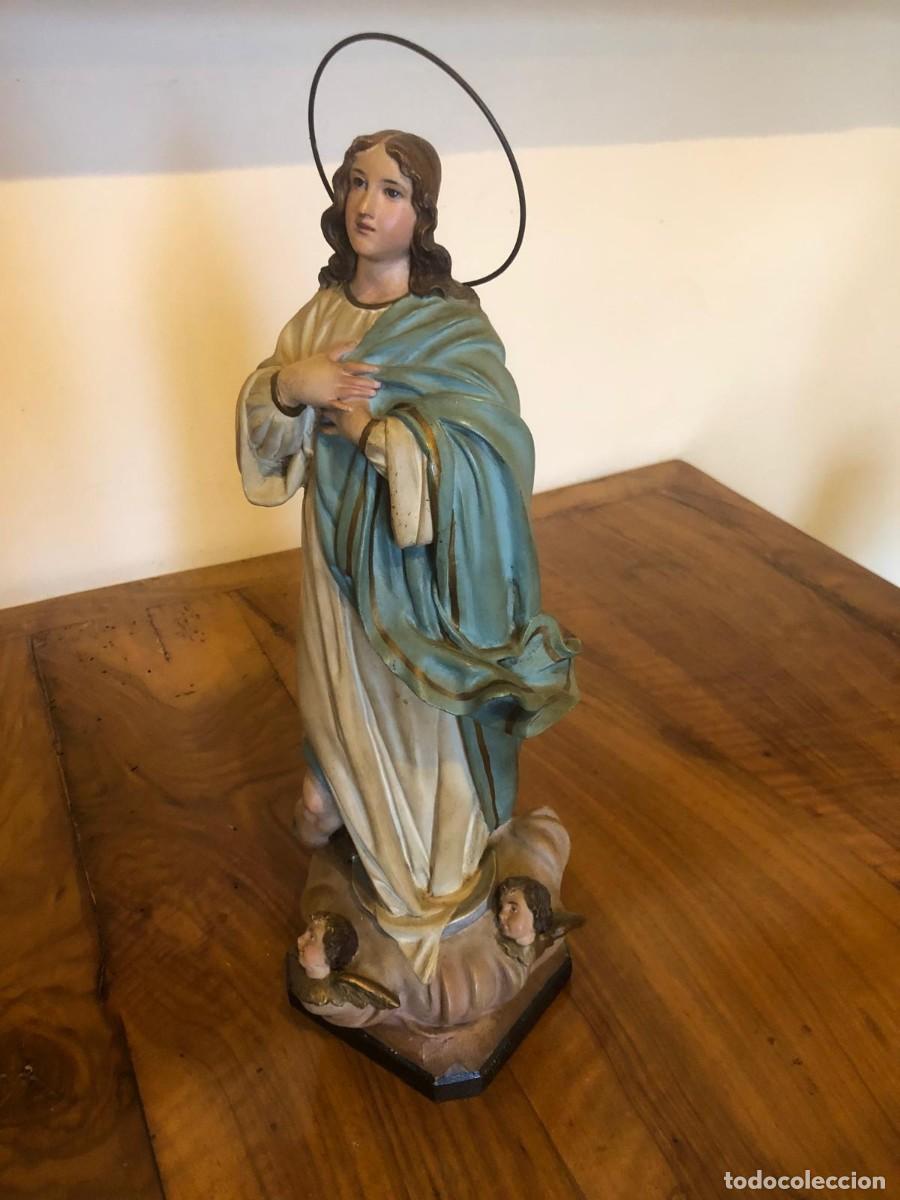 Antig&uuml;edades: Virgen Inmaculada Concepci&oacute;n con sello de Olot - Foto 5