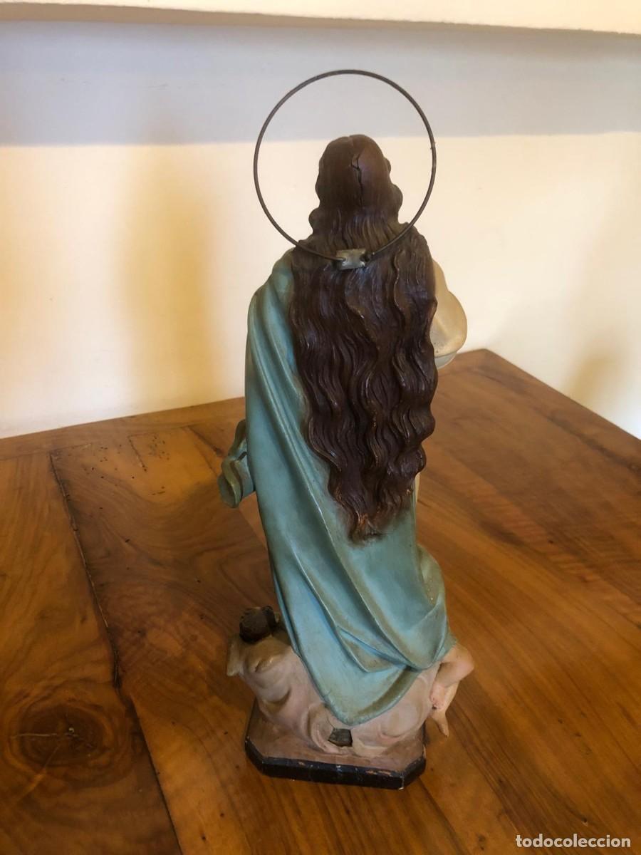 Antig&uuml;edades: Virgen Inmaculada Concepci&oacute;n con sello de Olot - Foto 7