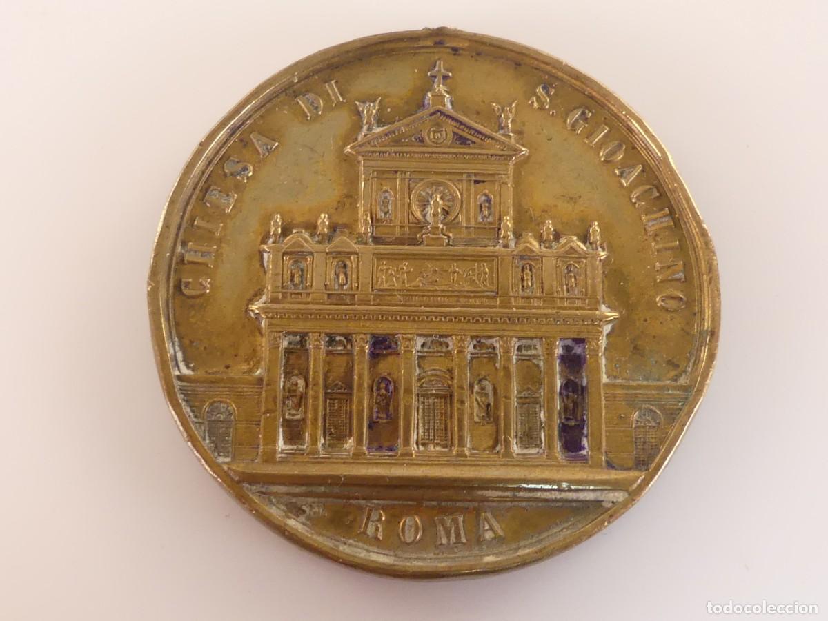 Antiguidades: ANTIGUA MEDALLA CHIESA DI S. GIOACHINO ROMA