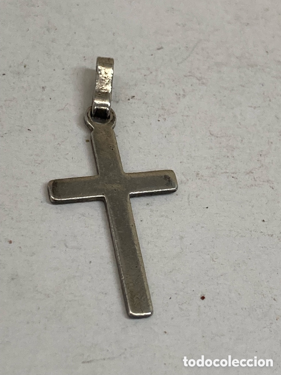 Antig&uuml;edades: Cruz de plata religiosa C587 - Foto 1